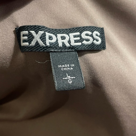 EXPRESS Metallic Gold Sequined Blouson Dress - Large - Picture 3 of 4